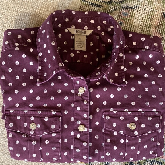Womens Duluth Trading Premium Button Down. Figure Flattering with Spandex! EUC🔥 - Picture 3 of 13